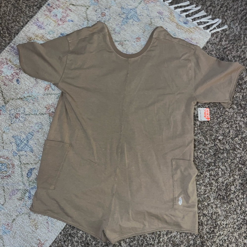 NWT Free People Movement hot shot tee romper